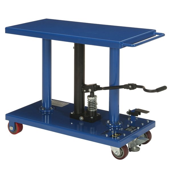 Global Industrial Foot Control Work Positioning Post Lift Table, 1000 Lb. Cap 232056